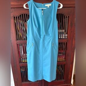 Etcetera Blue Dress Size 2 lined, darts on back make for a slim fit, worn once.